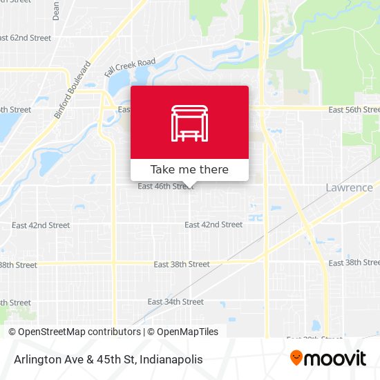 Arlington Ave & 45th St map