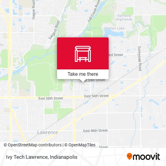 Ivy Tech Lawrence map