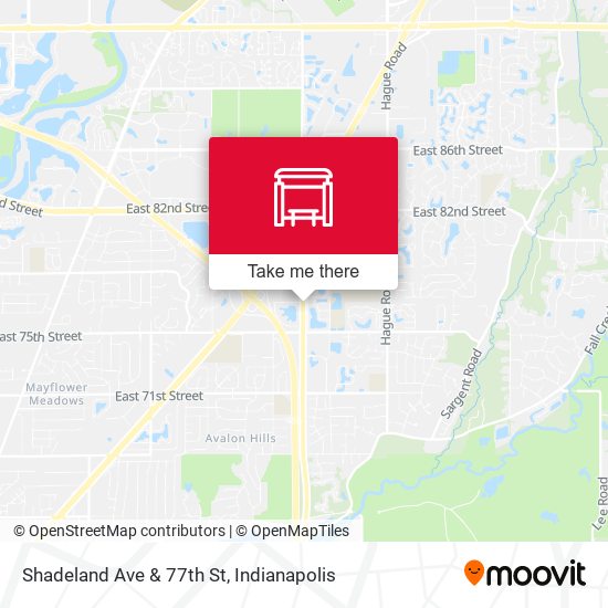Mapa de Shadeland Ave & 77th St