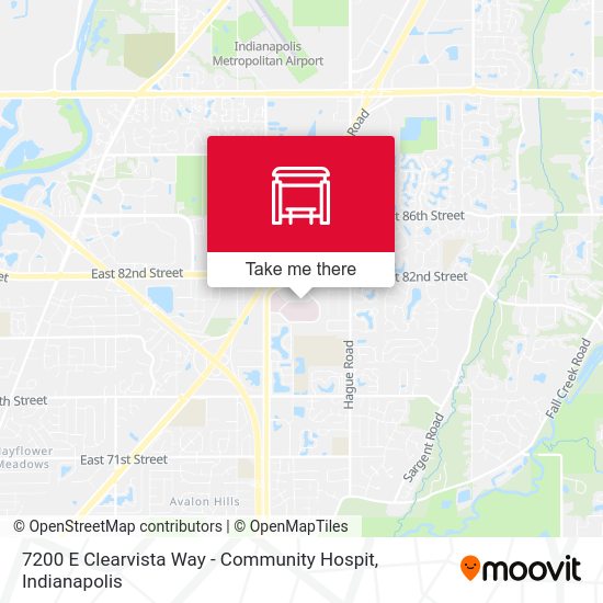 7200 E Clearvista Way - Community Hospit map