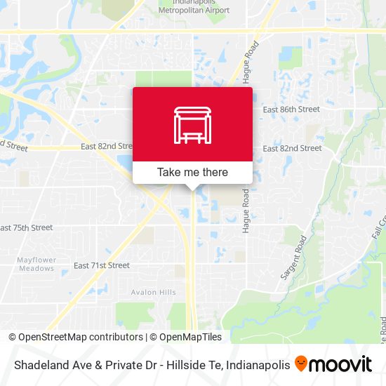 Mapa de Shadeland Ave & Private Dr - Hillside Te