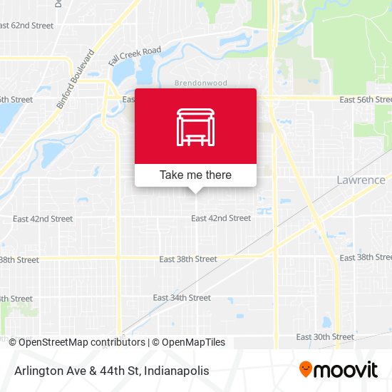 Arlington Ave & 44th St map