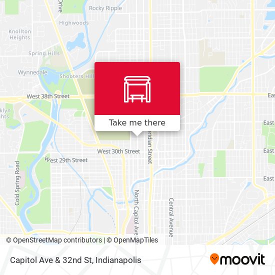 Capitol Ave & 32nd St map