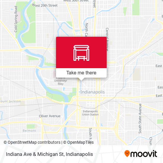 Indiana Ave & Michigan St map