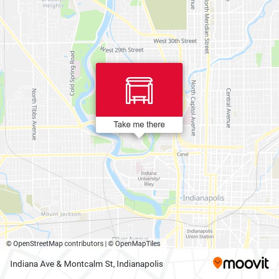 Indiana Ave & Montcalm St map