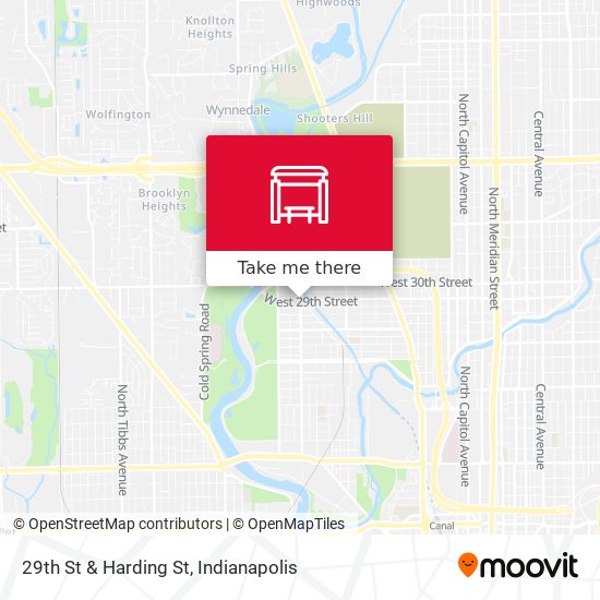 29th St & Harding St map