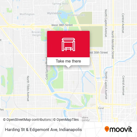 Harding St & Edgemont Ave map