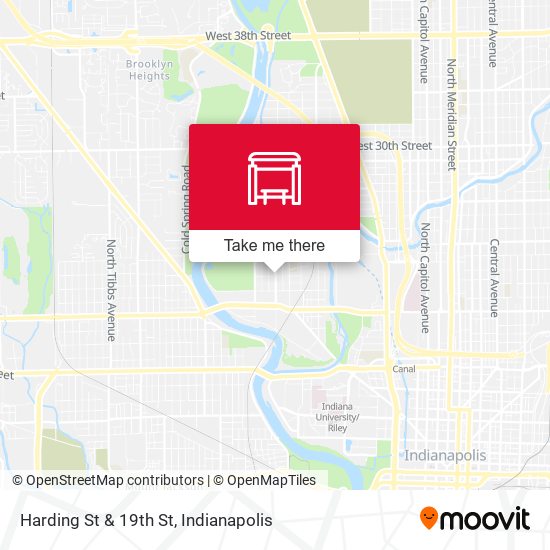 Harding St & 19th St map