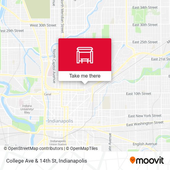 College Ave & 14th St map