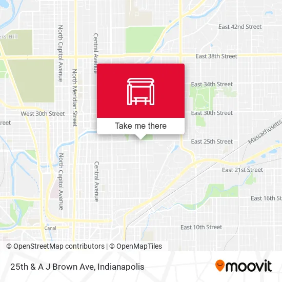Mapa de 25th & A J Brown Ave