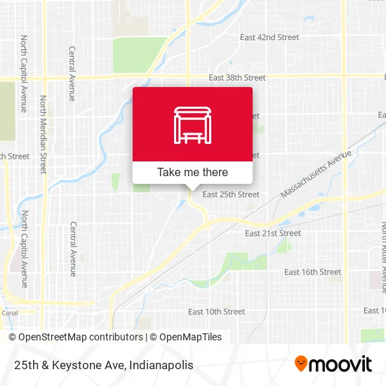 25th & Keystone Ave map
