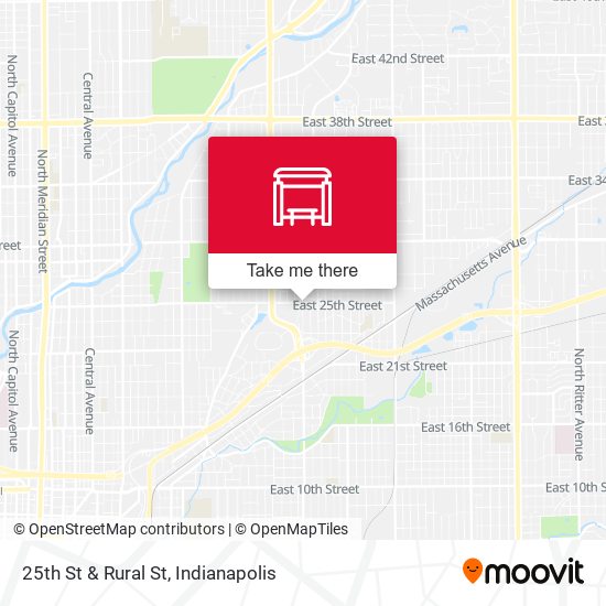 25th St & Rural St map