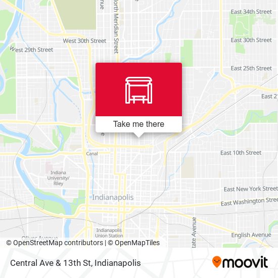 Central Ave & 13th St map
