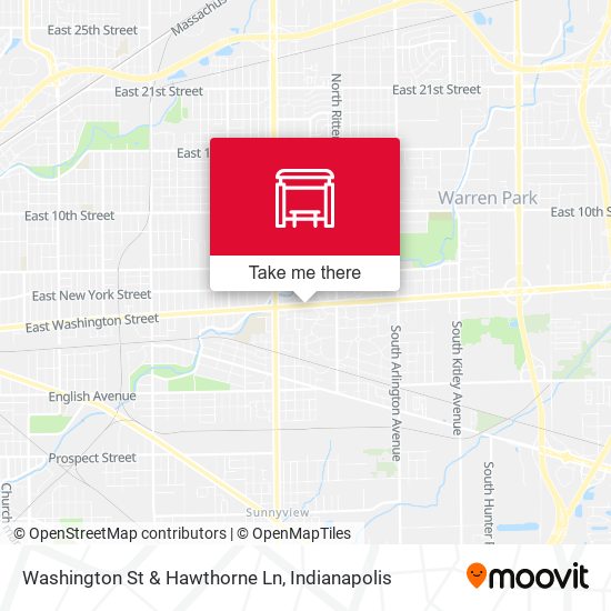 Washington St & Hawthorne Ln map