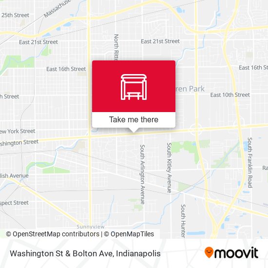 Washington St & Bolton Ave map