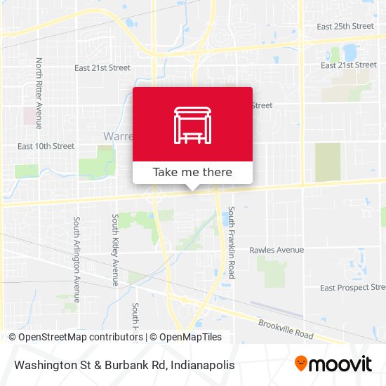 Mapa de Washington St & Burbank Rd