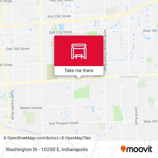 Washington St - 10200 E map