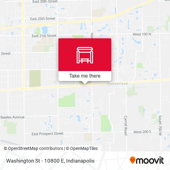 Washington St - 10800 E map