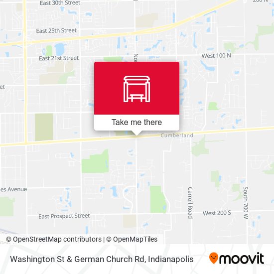 Washington St & German Church Rd map