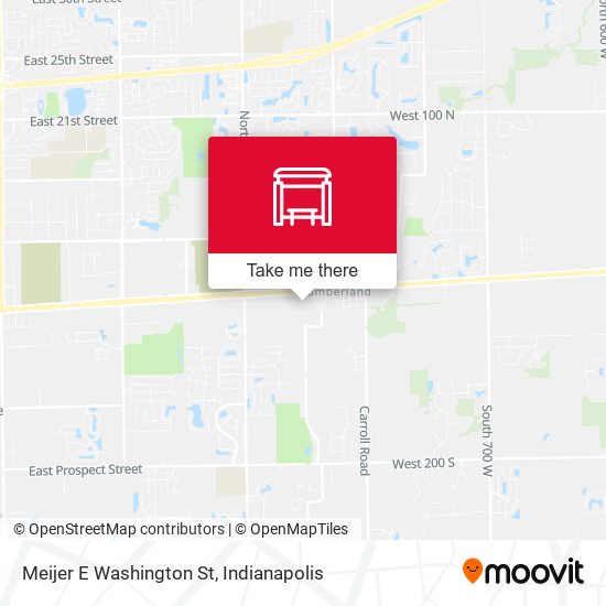 Meijer E Washington St map