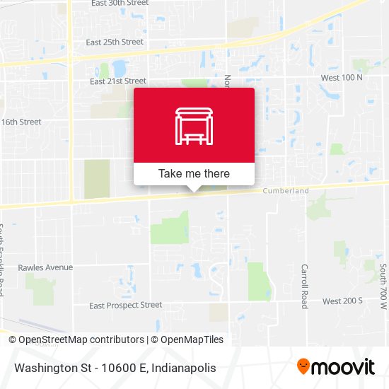 Washington St - 10600 E map