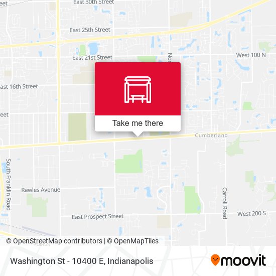 Mapa de Washington St - 10400 E