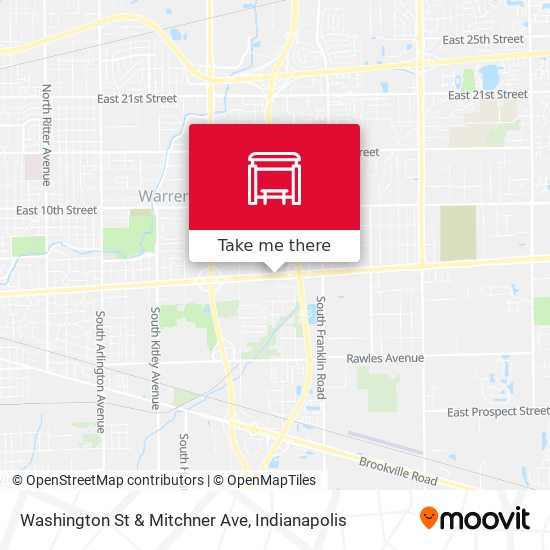 Washington St & Mitchner Ave map