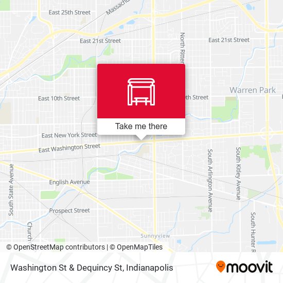 Washington St & Dequincy St map