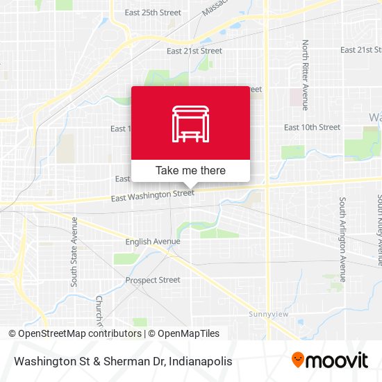 Washington St & Sherman Dr map