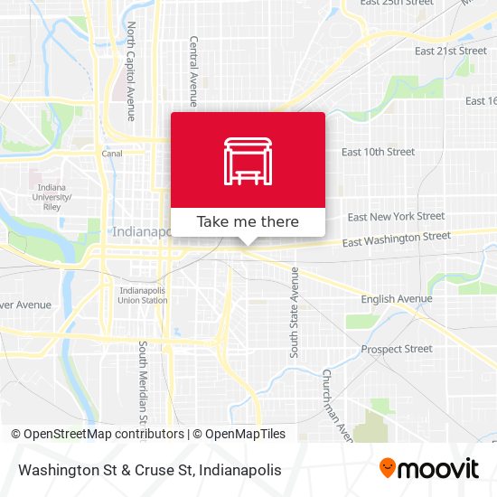Washington St & Cruse St map