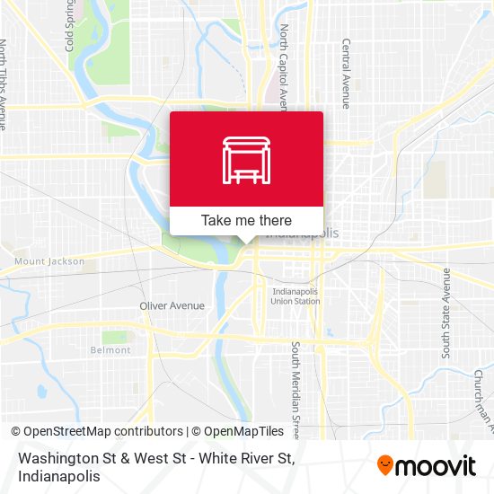 Mapa de Washington St & West St - White River St