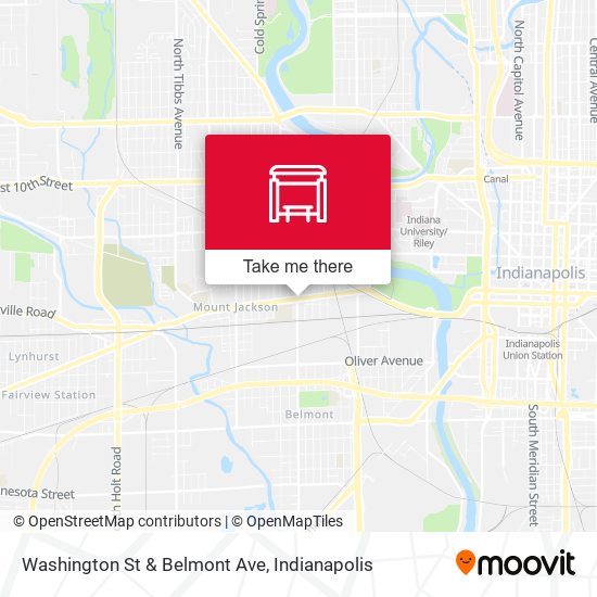 Washington St & Belmont Ave map