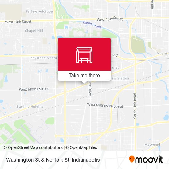 Washington St & Norfolk St map