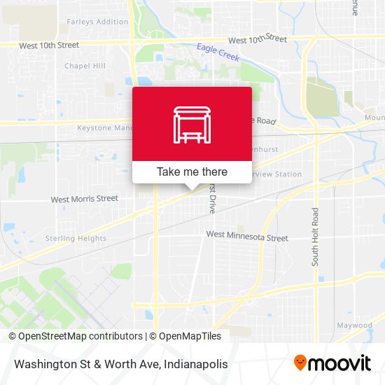 Washington St & Worth Ave map