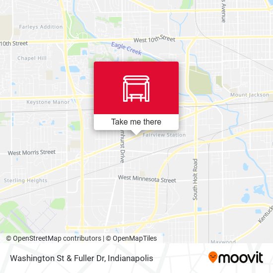 Washington St & Fuller Dr map