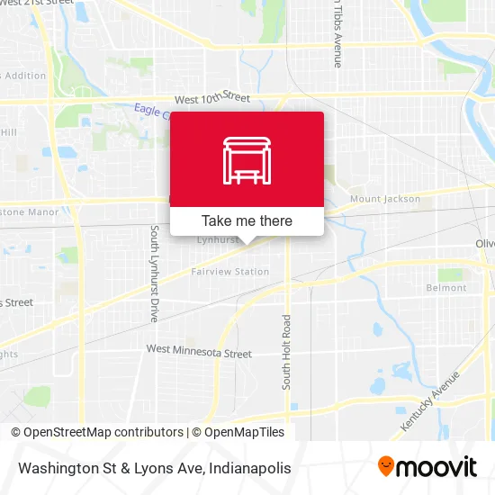 Washington St & Lyons Ave map