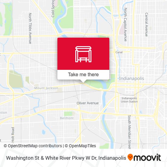 Mapa de Washington St & White River Pkwy W Dr