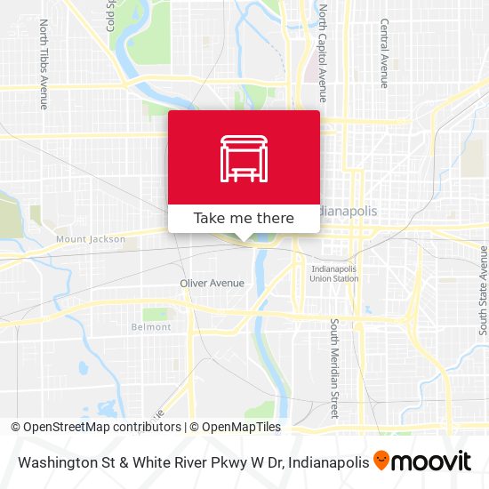 Mapa de Washington St & White River Pkwy W Dr