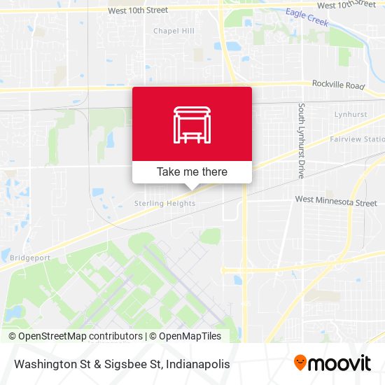 Washington St & Sigsbee St map