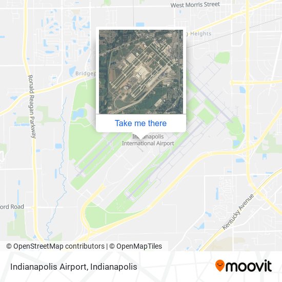 Indianapolis Airport map