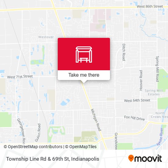 Township Line Rd & 69th St map