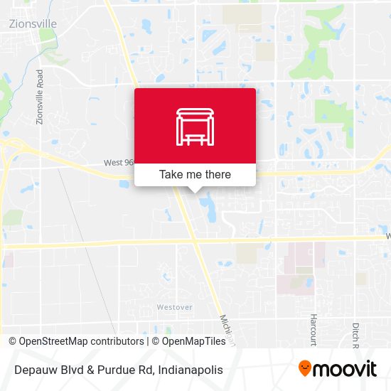 Depauw Blvd & Purdue Rd map