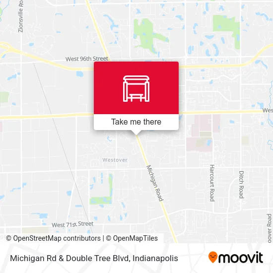 Michigan Rd & Double Tree Blvd map