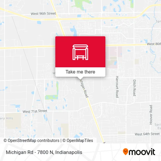 Mapa de Michigan Rd - 7800 N