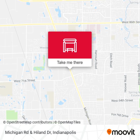 Mapa de Michigan Rd & Hiland Dr