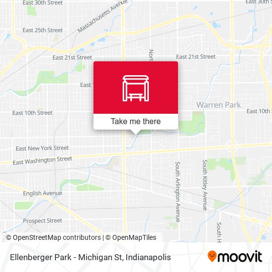 Mapa de Ellenberger Park - Michigan St