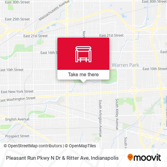 Mapa de Pleasant Run Pkwy N Dr & Ritter Ave