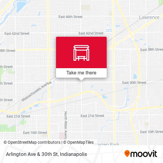 Arlington Ave & 30th St map
