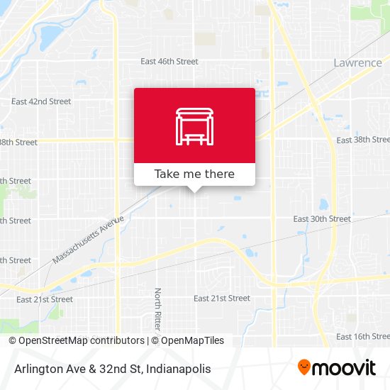 Arlington Ave & 32nd St map