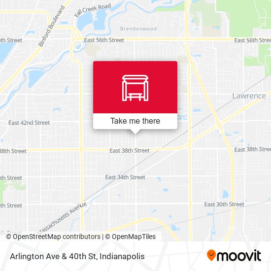Arlington Ave & 40th St map
